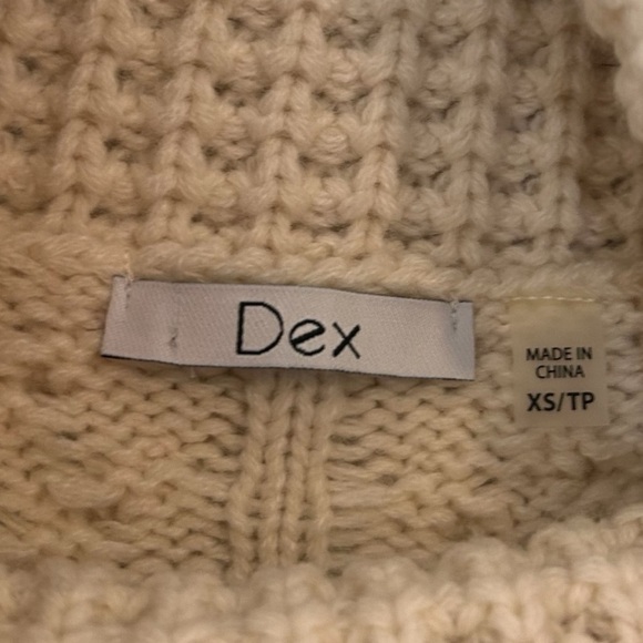 DEX Womens Sleeveless Cable Knit Turtleneck Sweater- Size XS - Picture 5 of 10